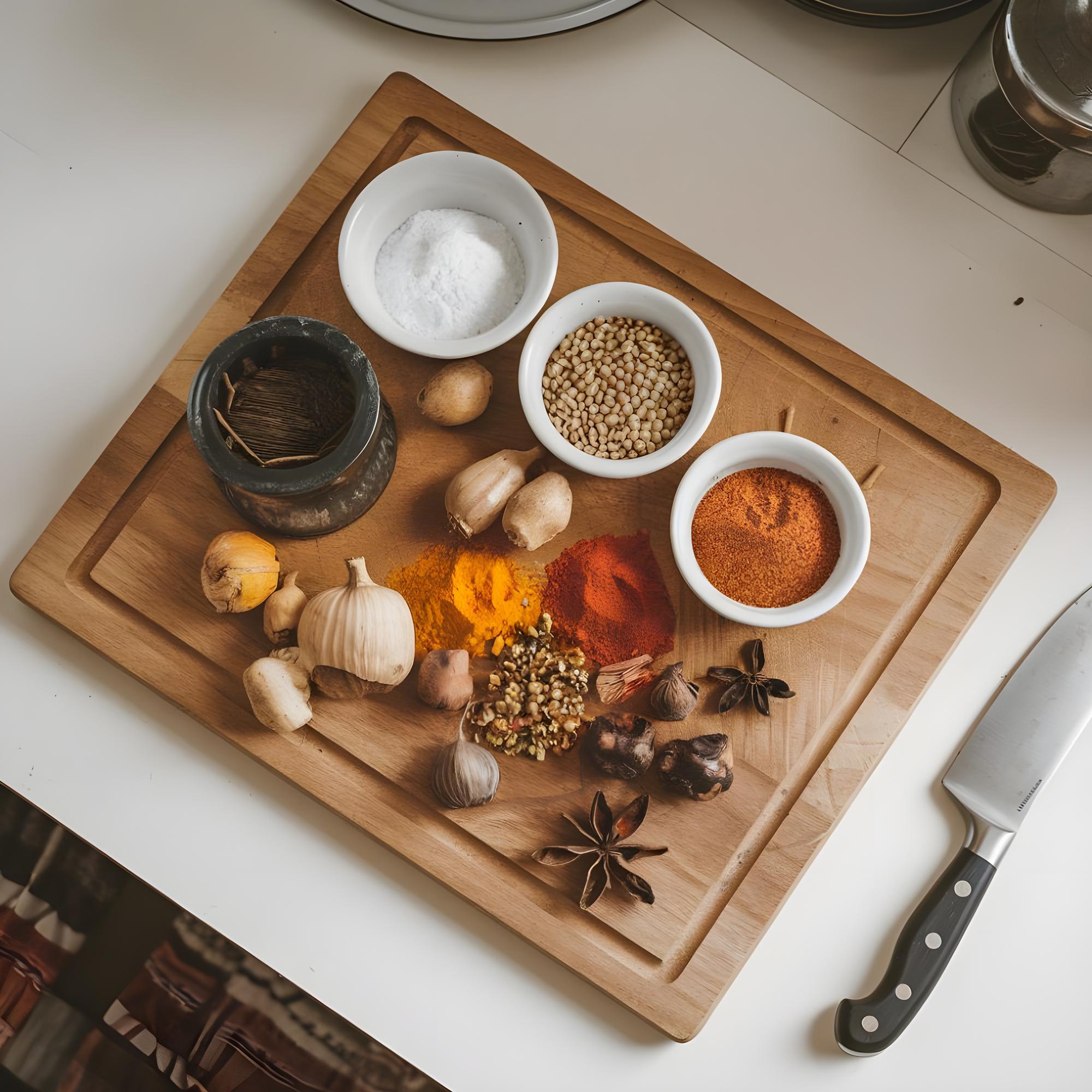 Ingredienti selezionati e spezie